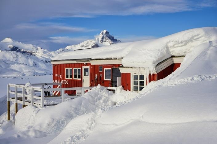 The Red House, East Greenland. Photo by Ulrike Fischer, Visit Greenland