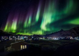 Nothern lights over sisimiut. By Mads Pihl