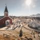 The old church in Nuuk on a sunny National Day in Greenland, June 21 - 2015. By Mads Pihl.