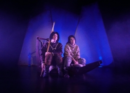 Performers in Juuli, a play from The National Theatre of Greenland. Visit Greenland