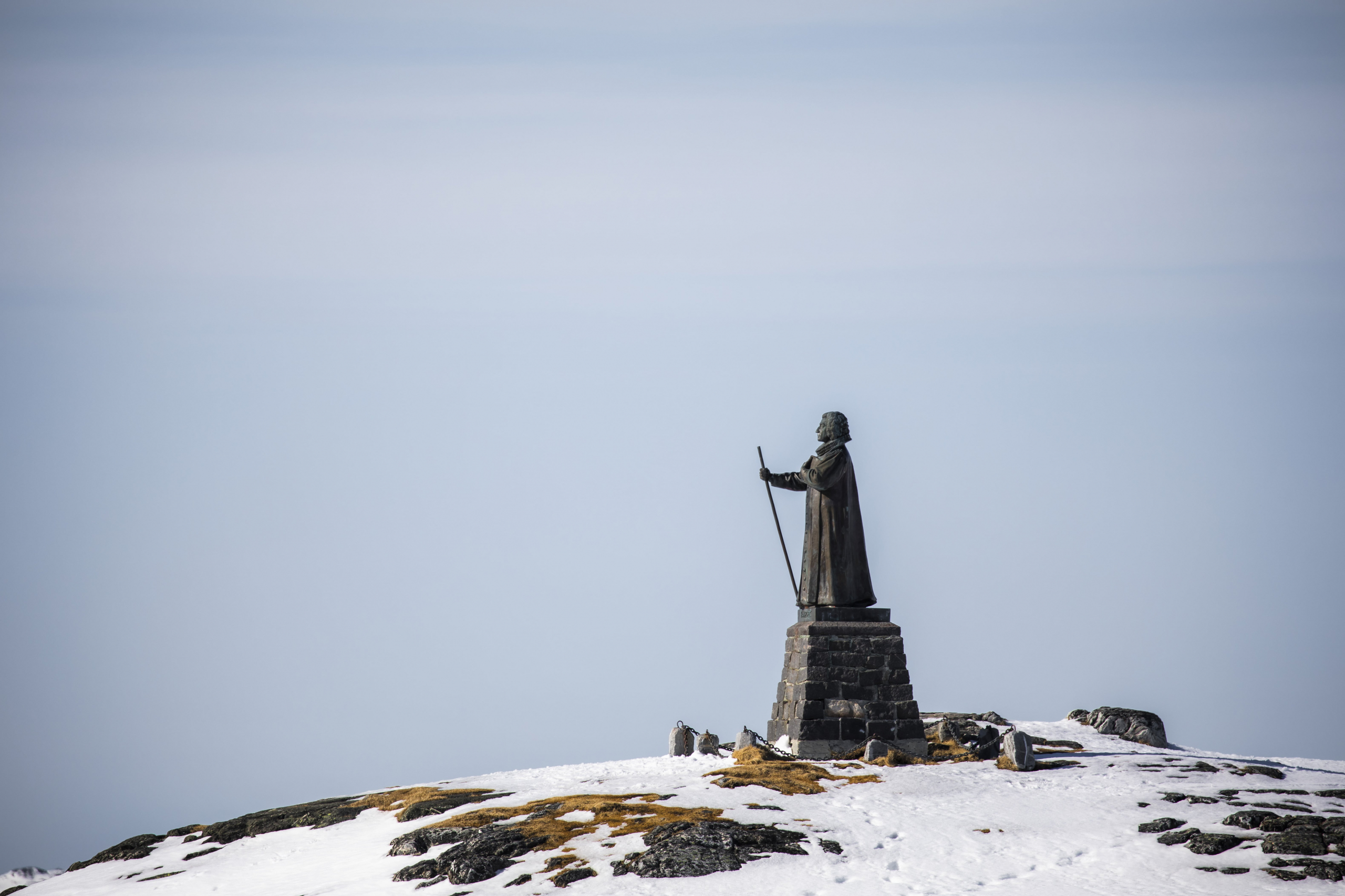 Hans Egede Statue in Nuuk. Photo by Aningaaq R. Carlsen - Visit Greenlnand.
