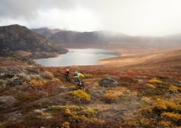 Mountain Bikers Descending. Photo by Ben Haggar - Visit Greenland