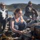 Cooking greenlandic food on open fire in Narsaq in South Greenland