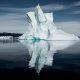 The reflection of an iceberg in the Disko Bay