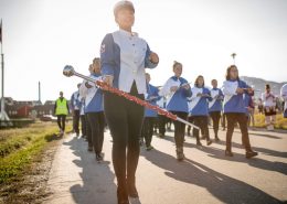 Festivals - The marching band of Nuuk in Greenland at the National Day parade on June 21