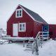 Front view of Kulusuk Hostel in Winter. Photo by Icelandic Mountain Guides