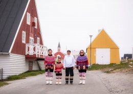 The Family In Their National Clothing. Photo by Aningaaq R Carlsen - Visit Greenland