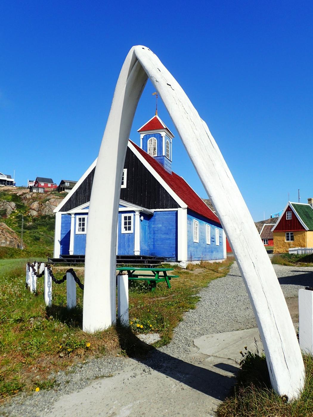 Old Church and Whale Jaw Bones. Photo by Allan Liddle
