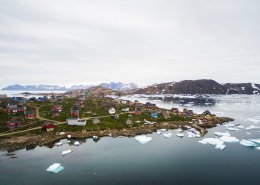 Airial shot of a part of Kulusuk, Photo- Aningaaq Rosing Carlsen - Visit Greenland