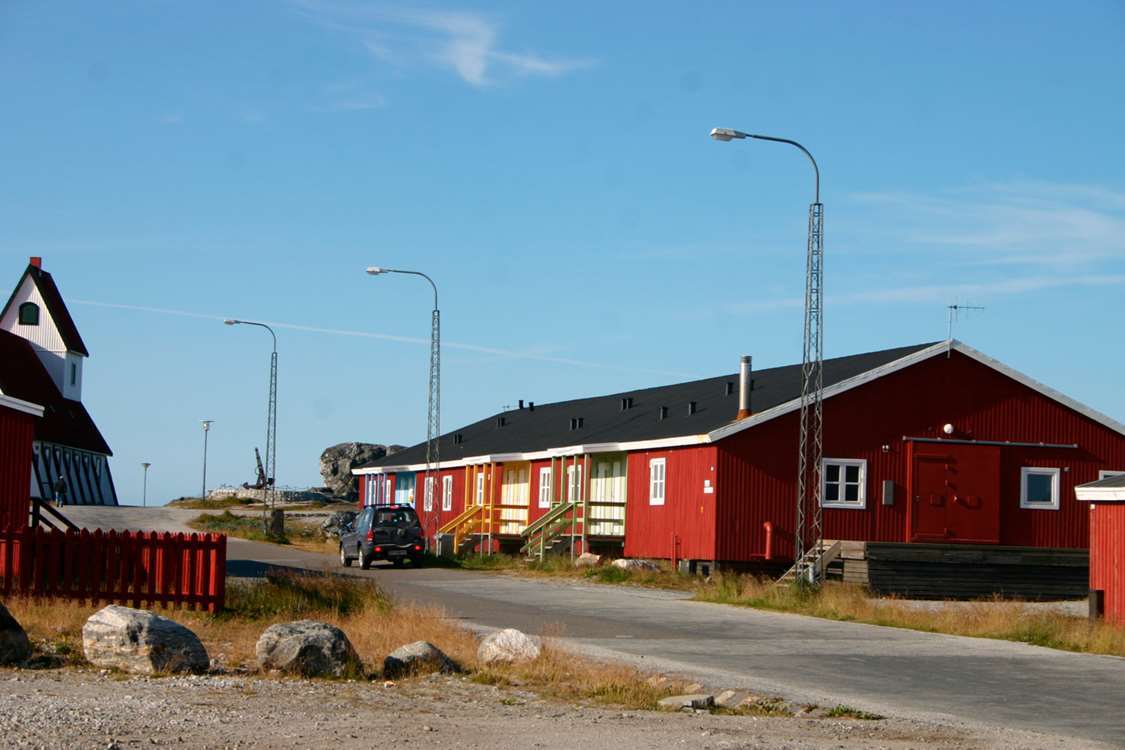 Frontside view of NTS Rooms in Nanortalik, South Greenland. Photo by Nanortalik Tourism Service