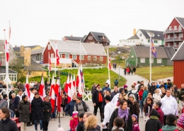 National Day Gathering By The Old Harbour. Photo by Aningaaq R Carlsen - Visit Greenland