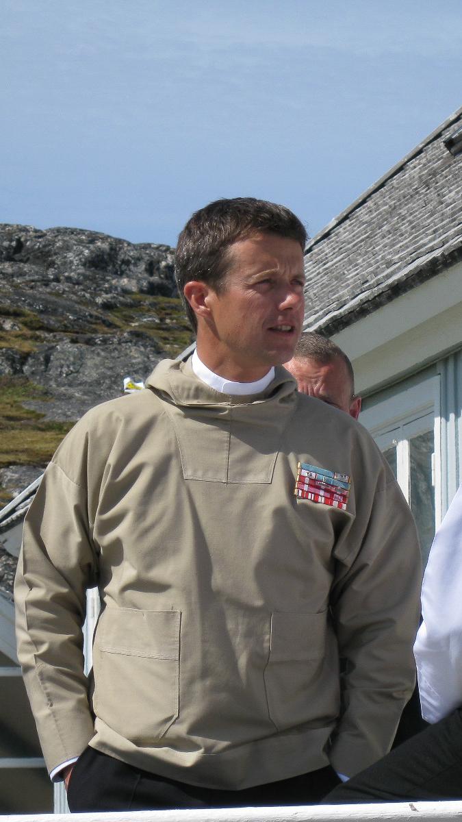 Danish Crown Prince and father in Nuuk. Photo - Klaus Eskildsen, Visit Greenland
