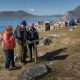 Guests at Hvalsey church ruin in South Greenland. Photo by Mads Pihl - Visit Greenland