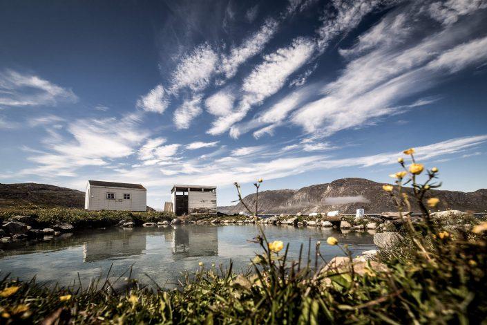 The relaxing setting of the Uunartoq hot springs in South Greenland