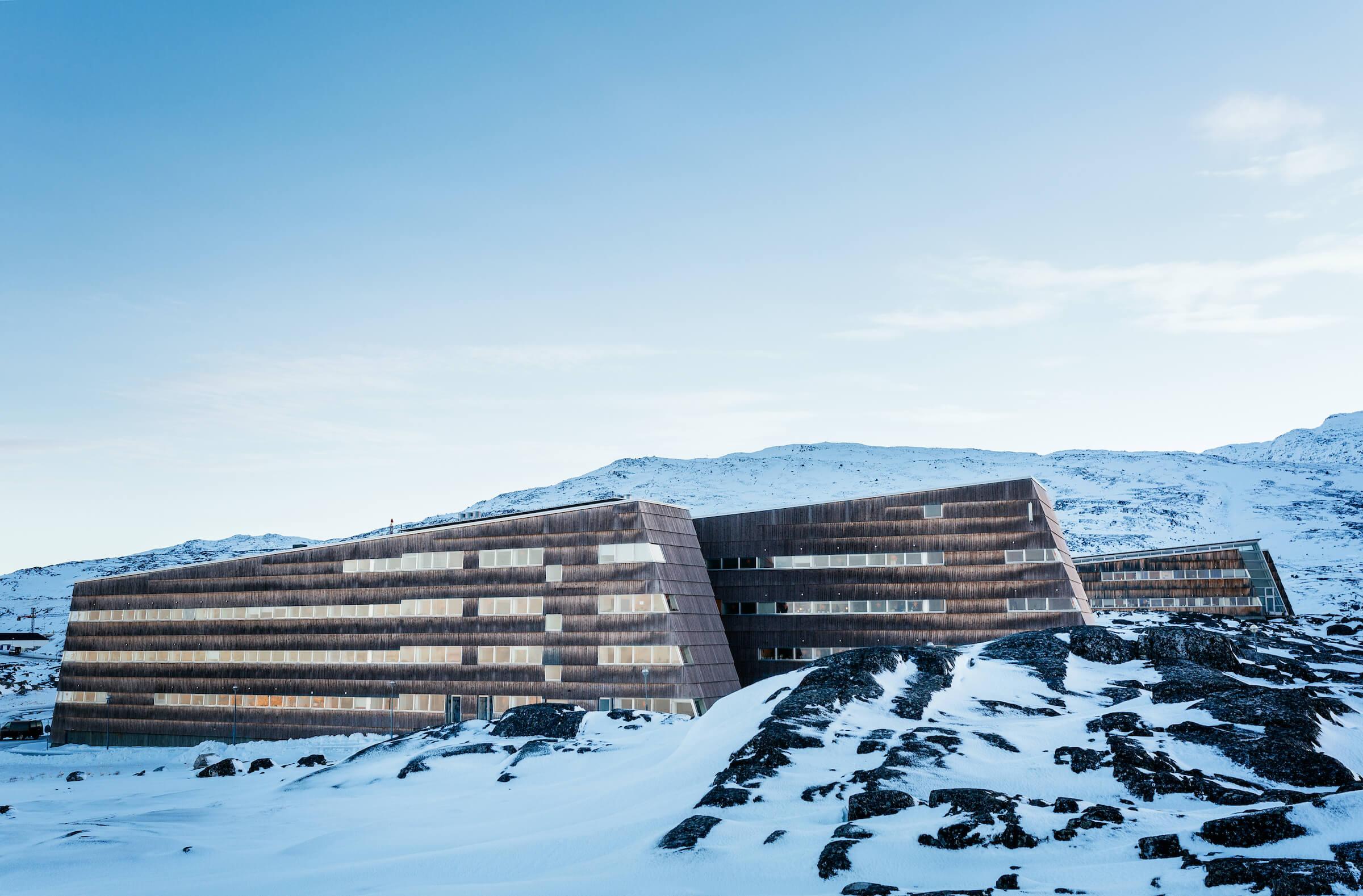 The University of Greenland on a winter december day in Nuuk in Greenland, by Rebecca Gustafsson