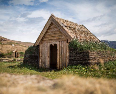 Tjodhilde's church - a reconstruction of church from the norse presence in Greenland 1,000 years ago. By Mads Pihl